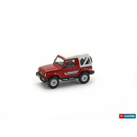 BM CREATIONS 1:64 - SUZUKI JIMNY SJ413, RED RIGHT HAND DRIVE.