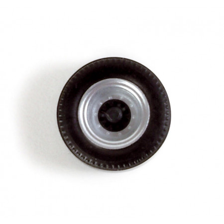HERPA 1:87 - Medi wheelset for trailer, silver/black