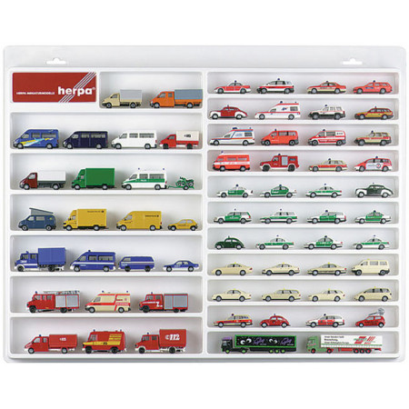 HERPA 1:87 - Car / van showcase (white)