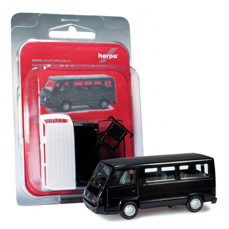 HERPA 1:87 - MiniKit: Mercedes-Benz 100 D bus, deep black