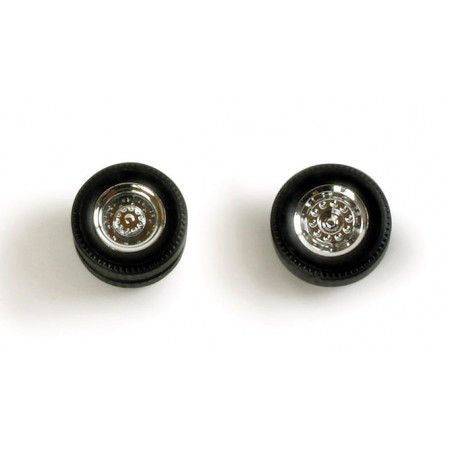 HERPA 1:87 - Set of wheels for rigid tractor, chromium plated, new generation