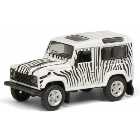 SCHUCO 1:64 - LAND ROVER SAFARI, WHITE/BLACK