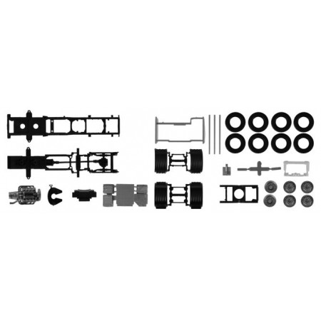 HERPA 1:87 - Chassis for Scania CS/CR 6x2 with chassis cladding Content: 2 pcs.