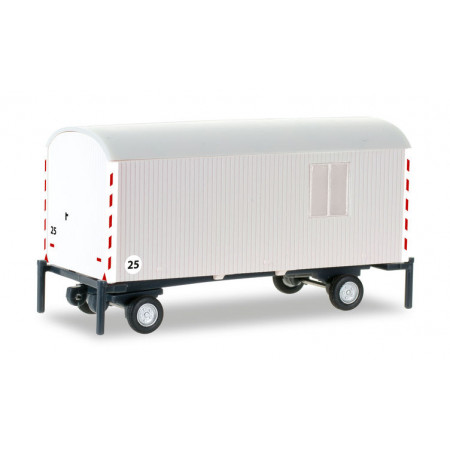 HERPA 1:87 - construction trailer, white