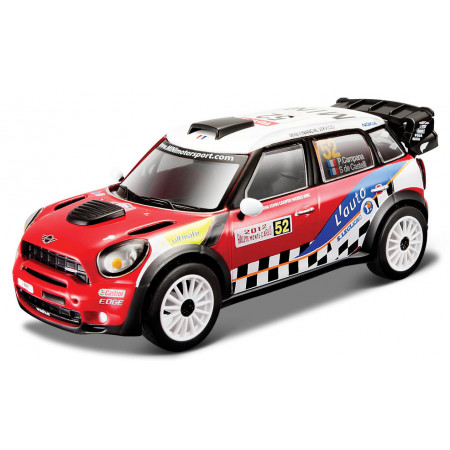 BBURAGO 1:32 - MINI COOPER WRC #52 KRIS MEEKE 2012, ROSU/ALB