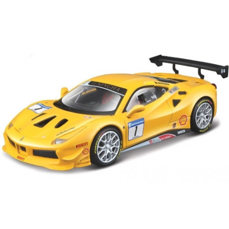 BBURAGO 1:43 - FERRARI 488 CHALLENGE, NO.1, YELLOW