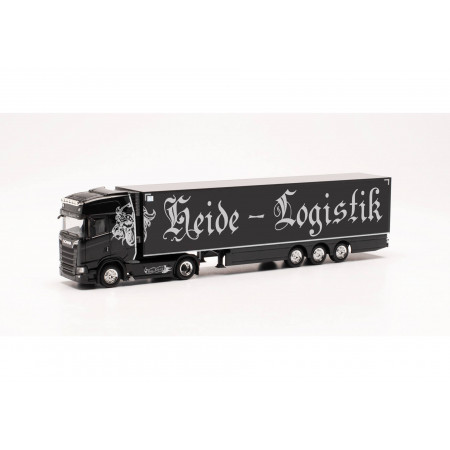 HERPA 1:87 - Scania CS 20 HD refrigerated box semitrailer "Heide Logistik" (Lower Saxony/Kirchlinteln)