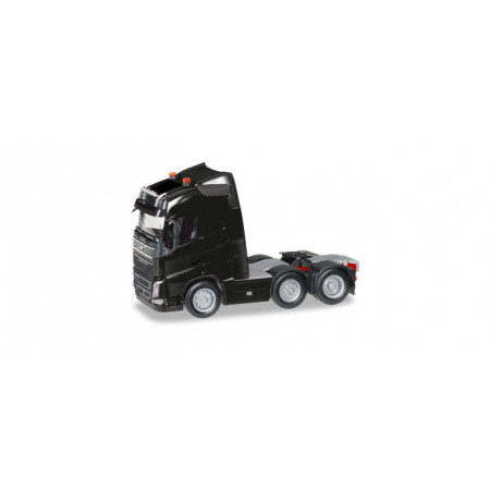 HERPA 1:87 - Volvo FH Gl. 6x2 rigid tractor with headlights and two flashing lights, black