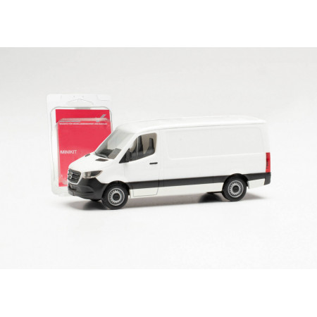 HERPA (MINIKIT) 1:87 - Mercedes-Benz Sprinter `18 box low roof, white