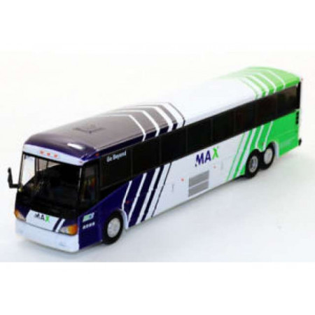 ICONIC REPLICAS 1:87 - MCI D4505 MOTORCOACH 'MAX', WHITE/BLUE/GREEN