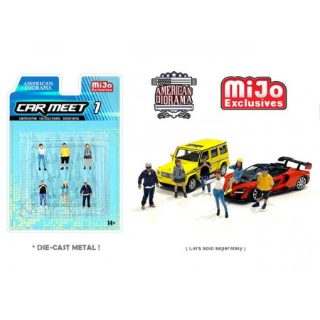 AMERICAN DIORAMA 1:64 - CAR MEET #1 FIGURE SET