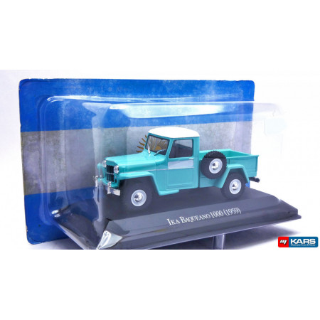 ATLAS 1:43 - IKA BAQUEANO 1000 (WILLYS JEEP TRUCK) 1959 - UNFORGETABLE CARS, TURQUOISE