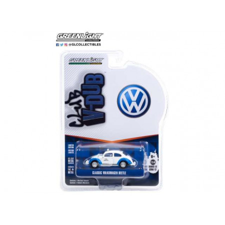 GREENLIGHT 1:64 - CLASSIC VOLKSWAGEN BEETLE ACAPULCO MEXICO TAXI *CLUB VEE-DUB SERIES 12*, WHITE/BLUE