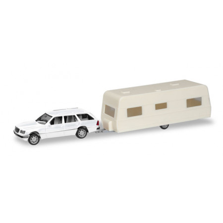 HERPA1:87 - MiniKit: Mercedes-Benz E-Class T-Model with caravan