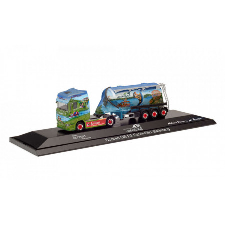 HERPA 1:87 - Scania CS 20 HD bulk semitrailer "Jürgen Schmid / Oberpfälzer Seenland" (Bayern/Teublitz)