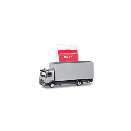 HERPA (MINIKIT) 1:87 - Mercedes-Benz Atego box truck with liftgate, silver
