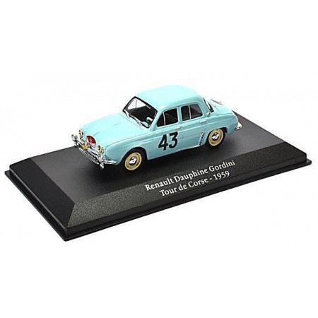 MAGAZINE MODELS 1:43 - RENAULT DAUPHINE GORDINI TOUR DE CORSE - 1959