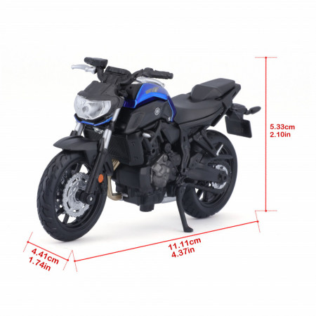 MAISTO 1:18 - YAMAHA MT-07 2017, BLUE/BLACK