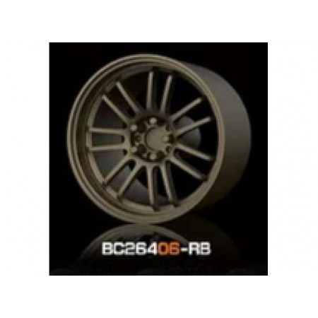 MOT HOBBY 1:64 - ABS WHEEL & RIM SET, BRONZE (406-RB)