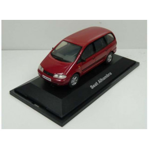 DEALER MODEL 1:43 - SEAT ALHAMBRA I (1996/2010) *IN SEAT DEALER PACKAGING*, RED