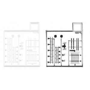 HERPA 1:87 - HORNS / SPEAKERS AND ROOF RACK
