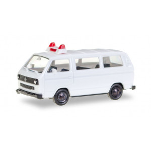 HERPA 1:87 - Minikit: VOLKSWAGEN T3 Bus, unbedruckt / Minikit VOLKSWAGEN T3, unprinted, white