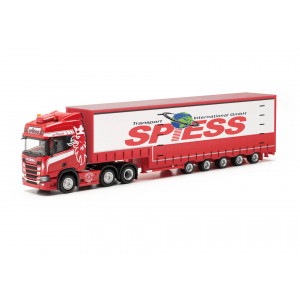 HERPA 1:87 - Scania CR 20 HD 6x2 volume semitrailer 5a "Spiess" (Baden-Wuerttemberg/Ertingen)