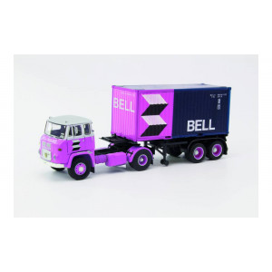 HERPA 1:87 - Scania LB 76 container semitrailer "van der Linden/Bell" (Netherlands/Lisse)