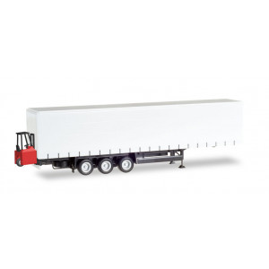 HERPA 1:87 - Schmitz Curtain canvas trailer, 3-axle with forklifter