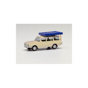HERPA 1:87 - Wartburg 353 `66 Tourist with Roof tent, pearl white