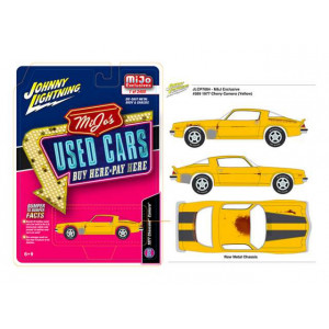 JOHNNY LIGHTNING 1:64 - CHEVY CAMARO 1977, YELLOW/BLACK
