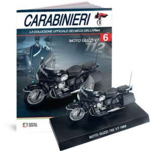 MAGAZINE MODELS 1:24 - MOTO GUZZI 750 V7 1966 - CARABINIERI