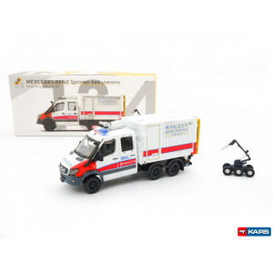 TINY TOYS 1:76 - MERCEDES BENZ SPRINTER FL 6X6 EOD, RED/WHITE #134