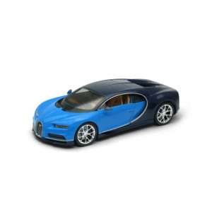 WELLY 1:24 - BUGATTI CHIRON 2017, BLUE/BLACK