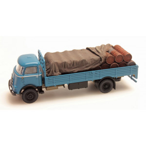 ARTITEC 1:87 - LOAD OF BARRELS WITH COVER FOR DAF OPEN TRUCK READY-MADE, PAINTED