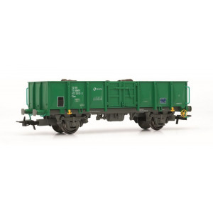 ELECTROTREN 1:87 - VAGON ABIERTO ELOS RENFE, VERDE Y GRIS,C/C HATARRA