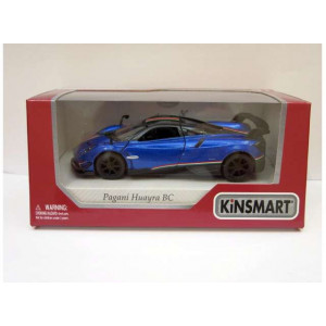 KINSMART 1:36 - PAGANI HUAYRA BC 2017 WITH PRINTING & WING, BLUE