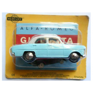 MAGAZINE MODELS 1:43 - ALFA ROMEO GIULIETTA *MERCURY SERIES*, LIGHT BLUE/WHITE