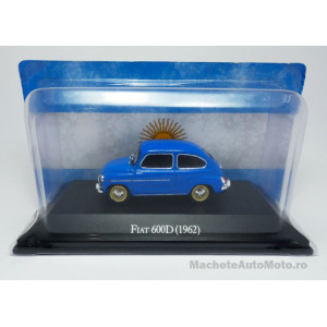 MAGAZINE MODELS 1:43 - FIAT 600D FITITO 1962, BLUE