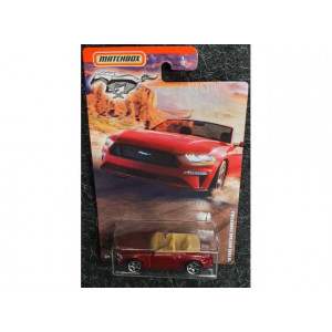 MATCHBOX 1:64 - FORD MUSTANG CONVERTIBLE 2018, RED