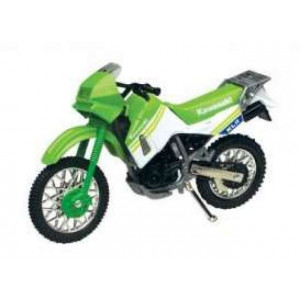 MOTORMAX 1:18 - KAWASAKI KLR650, GREEN/WHITE3
