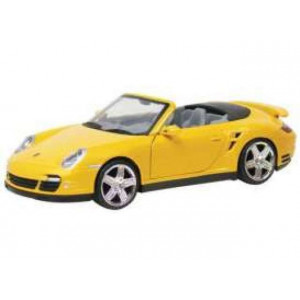MOTORMAX 1:18 - PORSCHE 911 TURBO CABRIO 2008, YELLOW