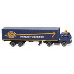WIKING 1:160 - MERCEDES BENZ CONTAINERSATTELZUG (MB), BLUE