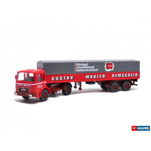 WIKING 1:87 - MAN PRITSCHENSATTELZUG MÄULER 1967, RED/GREY