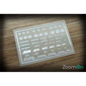 ZOOM ON 1:1 - BMW LOGO METAL STICKERS