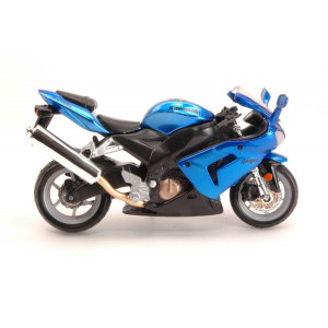 BBURAGO 1:18 - KAWASAKI NINJA ZX-10R, BLUE METALLIC