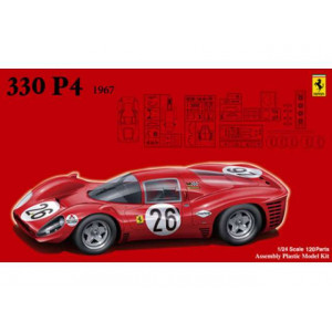 FUJIMI 1:24 - FERRARI 330 P4 #26 #RS48 1967, PLASTIC MODELKIT