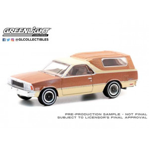 GREENLIGHT 1:64 - GMC CABALLERO LAREDO 1978 WITH CAMPER SHELL. BLUE COLLAR COLLECTION SERIES 10