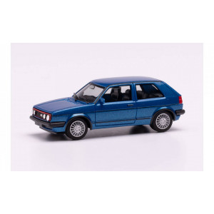 HERPA 1:87 - VW Golf II GTI with sport rims, blue metallic