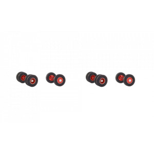 HERPA 1:87 - WHEELSET STEEL RIMS WITH ROAD MATURE FOR 2 TRACTORS